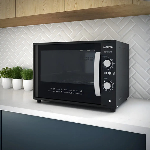 Forno Elétrico Nardelli Luxo 60l Preto Top 60 Preto
