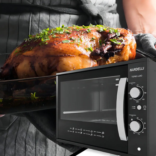 Forno Elétrico Nardelli Luxo 60l Preto Top 60 Preto