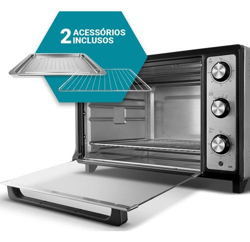 Forno Elétrico Philco 65L Dupla Resistência PFE65