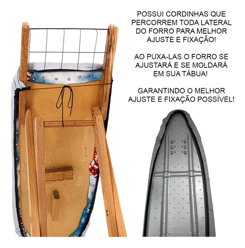 Forro Para Tabua De Passar Ajustável Todos Tamanhos