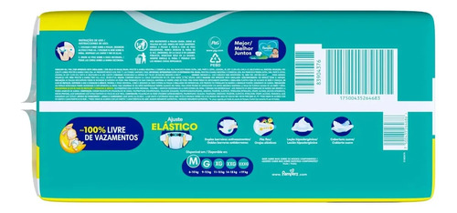 Fralda Pampers Confort Sec Tamanho M, 108 Un