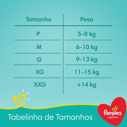 Fralda Pampers Supersec Tamanho M 30 Unidades