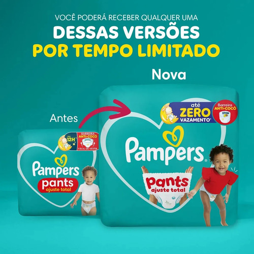 Fralda Pants Ajuste Total Tamanho G 90 Unidades Pampers
