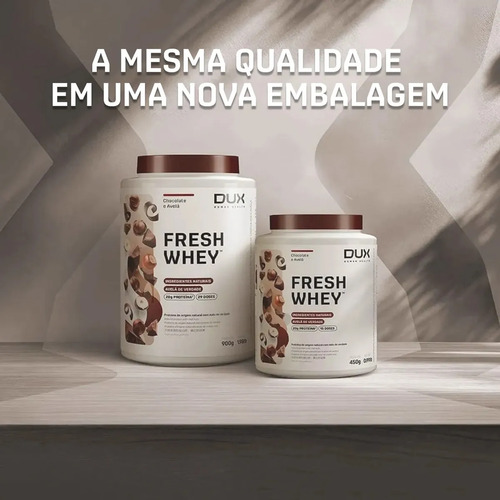 Fresh Whey DUX 900g Chocolate Belga e Avelã Pote Natural