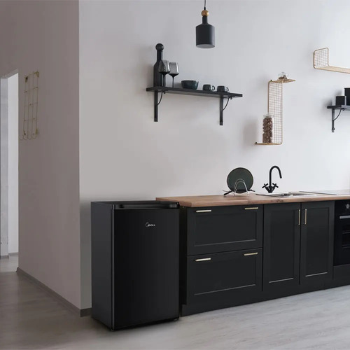 Frigobar 124 Litros Black Edition Inverter Bivolt Midea Preto