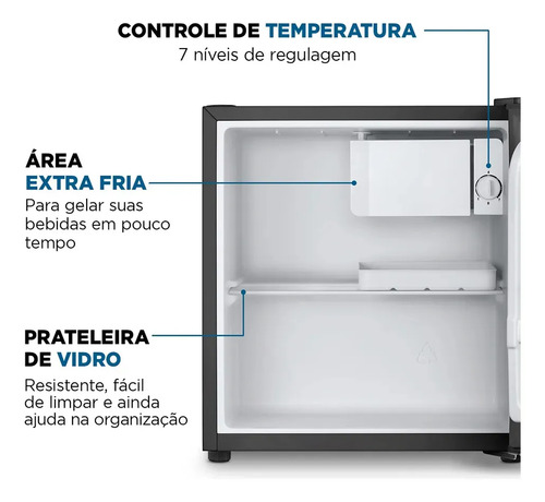 Frigobar 46L Mondial 127V - FGB-01-B50 - Preto