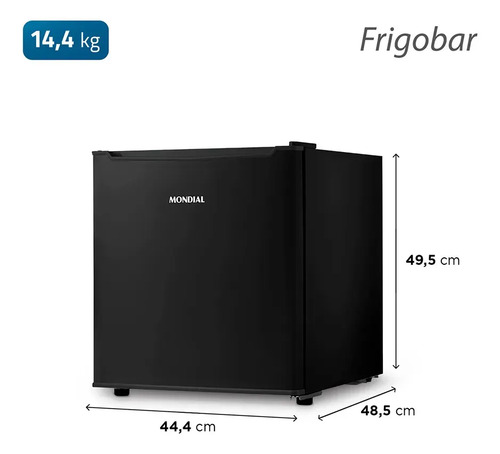 Frigobar 46L Mondial 127V - FGB-01-B50 - Preto