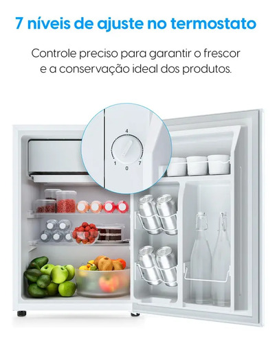 Frigobar Elgin de 47 L Branco com Porta Reversível