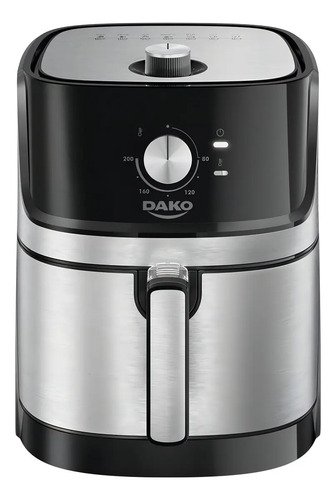 Fritadeira air fryer dako 5 litros pretoinox com painel anal