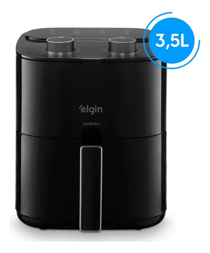 Fritadeira Air Fryer Facilita Fry 3,5litros Preta Elgin