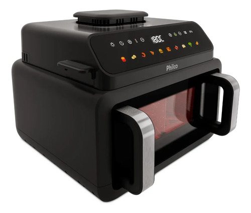 Fritadeira air fryer philco paf11c preto com acabamento em i