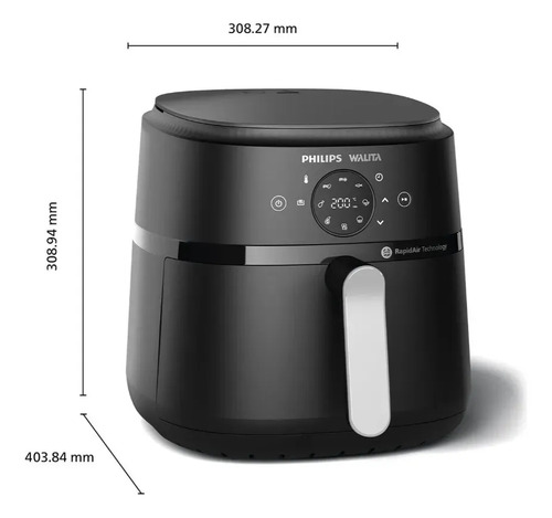 Fritadeira Airfryer Digital Série 2000 Xl Na239/00 Preto