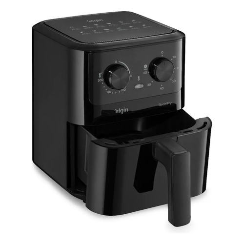 Fritadeira eletrica air fryer quad fry 42 l1400w preto elgin 1