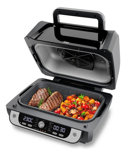 Fritadeira eletrica air fryer wap cozinha barbecue com paine