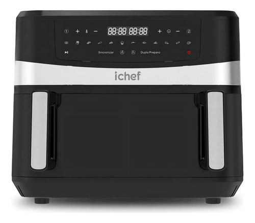 Fritadeira eletrica airfryer ichef dualzone cor preto