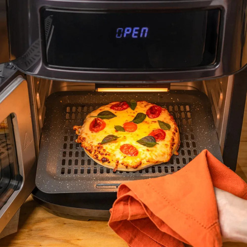 Fritadeira Elétrica Wap Air Fryer Oven Digital Black Inox 12 Litros com Revestimento Antiaderente