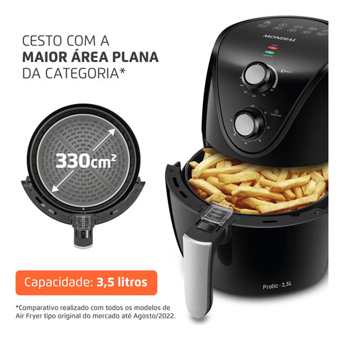 Fritadeira Sem Óleo Air Fryer 3,5L Mondial 1500W AF-31