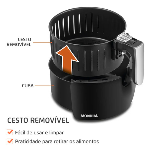 Fritadeira Sem Óleo Air Fryer 3,5L Mondial 1500W AF-31
