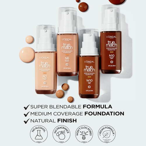 Fundação L'oreal Paris True Match Supermisturável C1 30ml