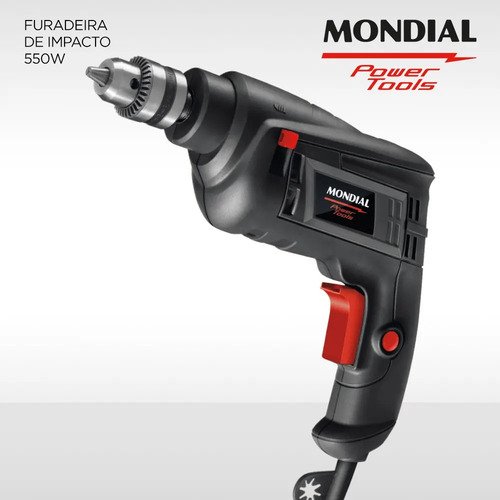 Furadeira De Impacto Fi-09 Mondial Preto 550w