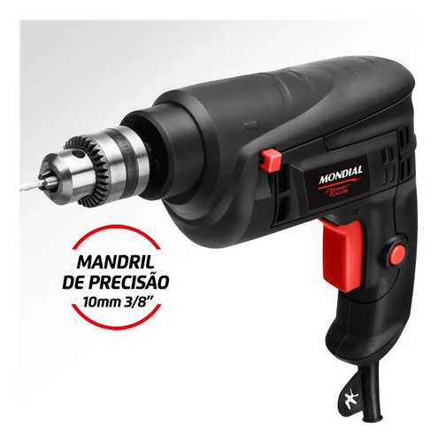 Furadeira De Impacto Fi-09 Mondial Preto 550w