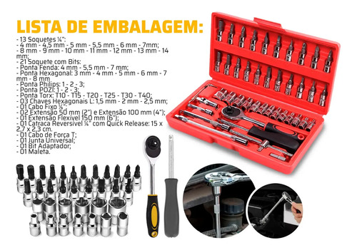 Furadeira Parafusadeira De Impacto 2 Baterias 21v + 46 Peças