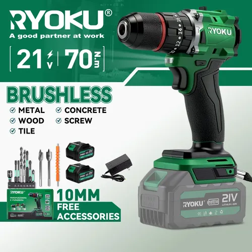 Furadeira Parafusadeira Impacto 21v 2 Baterias Brushless