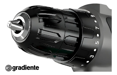 Furadeira Parafusadeira Sem Fio A Bateria Gpb12vd 12v 3/8 10mm Com Maleta E Acessórios Gradiente