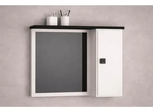 Gabinete Banheiro 60cm Completo Com Cuba E Espelho Onix