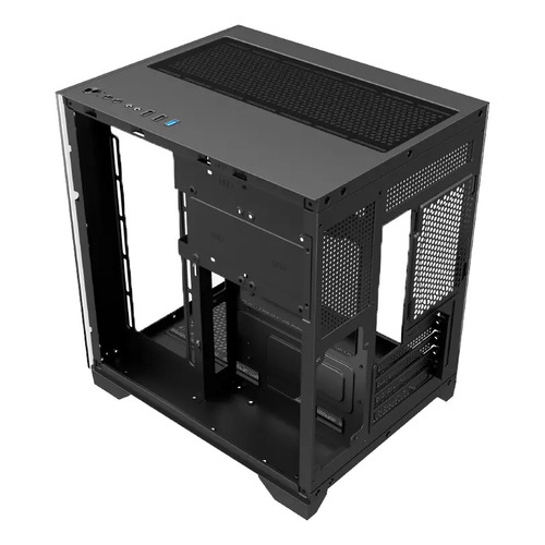 Gabinete Gamer Gb1790 Hayom 4 Fans Rgb Micro-atx Vidro Temp Cor Preto