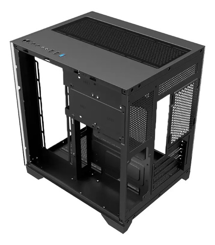 Gabinete Gamer Gb1790 Hayom 4 Fans Rgb Micro-atx Vidro Temp Cor Preto