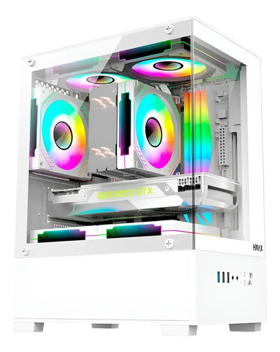 Gabinete Gamer Hyrax, Hgb310, Mini Tower - Vidro Temperado
