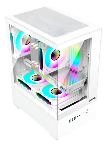 Gabinete Gamer Hyrax, Hgb310, Mini Tower - Vidro Temperado