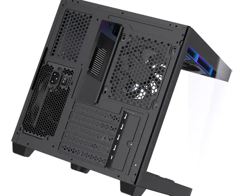 Gabinete Gamer Obsid Aquário Com 5 Cooler Fan Led Rgb