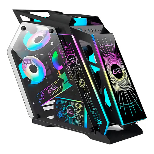 Gabinete para computador gamer gaming com painel de vidro