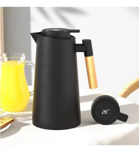Garrafa Térmica 1 Litro Com Termômetro Led Para Chás / Café