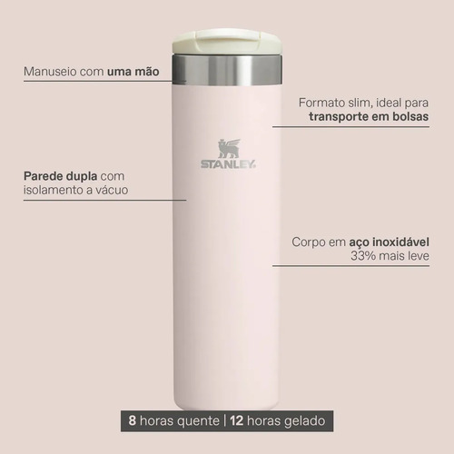 Garrafa Térmica Stanley Aerolight Transit Slim Black 2.0 591ml