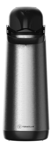 Garrafa Térmica Vidro Lúmina 1,8l Para Café Ou Chá Termolar Cor Cinza