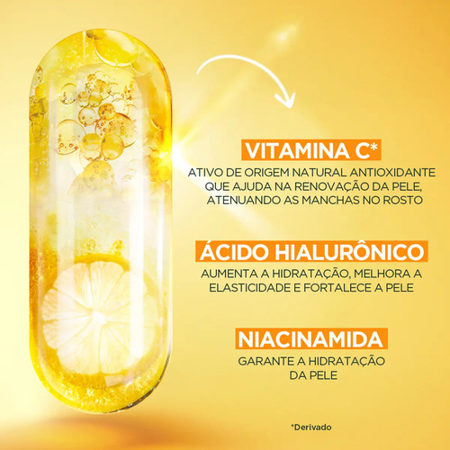 Gel Creme Hidratante Facial Antimanchas Toque Seco com Vitamina C, Controla a Oleosidade e Uniformiza a Pele, Garnier, 85g