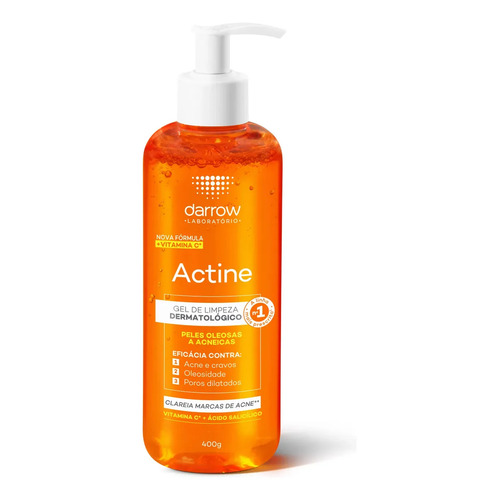 Gel de limpeza facial darrow actine pele oleosa e acneica 40