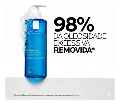 Gel De Limpeza Facial Effaclar Concentrado 300g La Roche Posay
