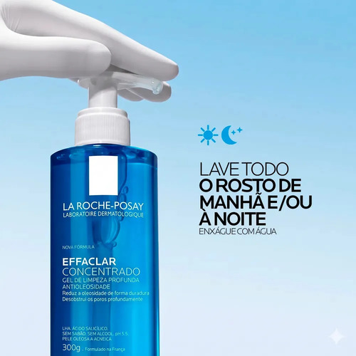 Gel De Limpeza Facial Effaclar Concentrado 300g La Roche Posay