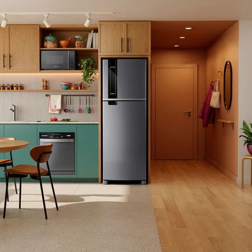 Geladeira Brastemp Frost Free 385 Litros Duplex Inox - BRM46MK