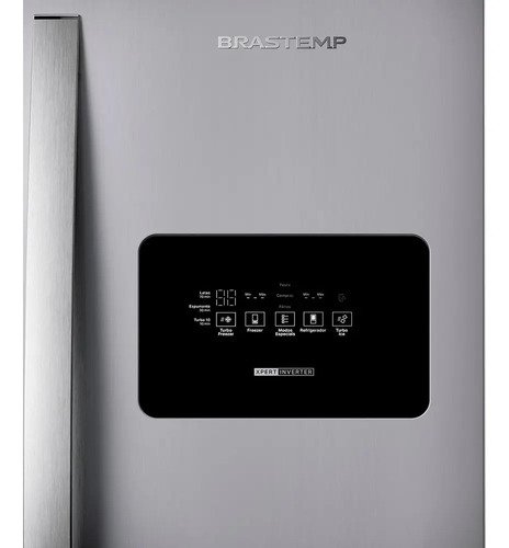 Geladeira Bro85mk 559L Frost Free French Door Brastemp Inox