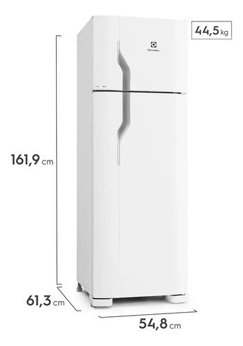 Geladeira Electrolux Cycle Defrost 260L Super Freezer Duplex Branca DC35A