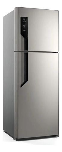 Geladeira Electrolux Frost Free com AutoSense 480L Efficient Duplex Inox Look TF71S Cor Prateado