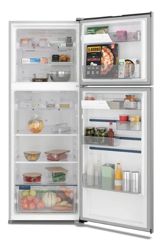 Geladeira Electrolux Frost Free com AutoSense 480L Efficient Duplex Inox Look TF71S Cor Prateado