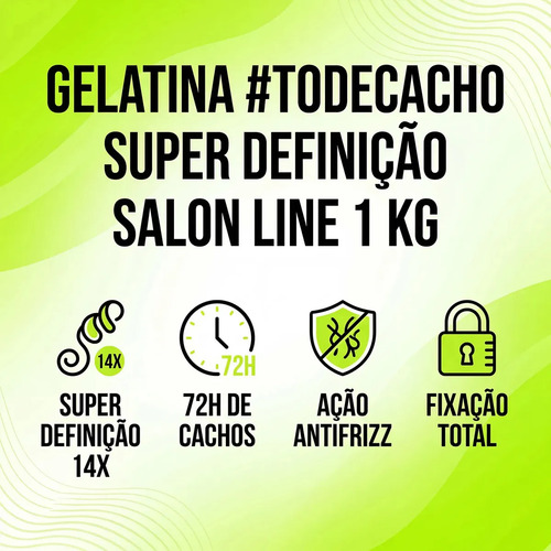 Gelatina #todecacho Super Definição Salon Line 1 Kg