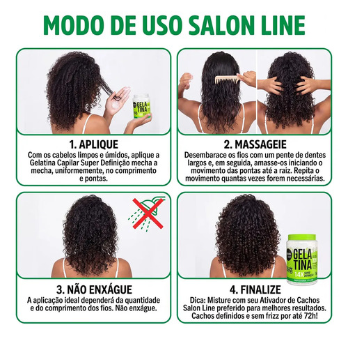 Gelatina #todecacho Super Definição Salon Line 1 Kg