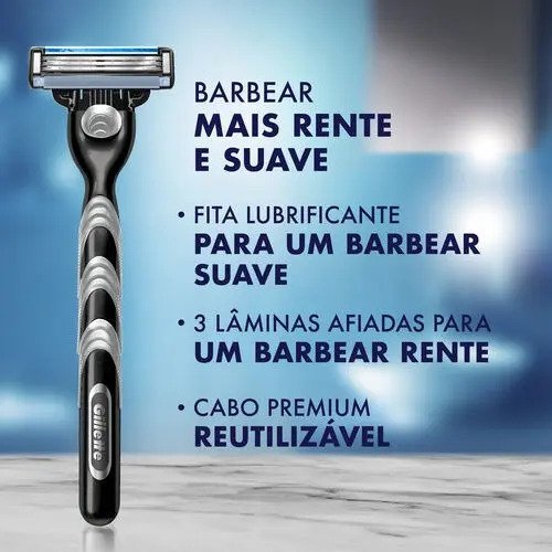 Gillette Mach3 Carga Para Aparelho 16 Unidades